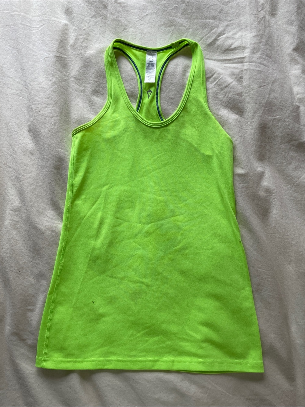 Ivivva Girls Neon Lime Green Racerback Tank Top